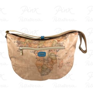 ALVIERO MARTINI PRIMA CLASSE Soft Petals Tracolla Grande LE54-S578-0136 Blu Pacifico