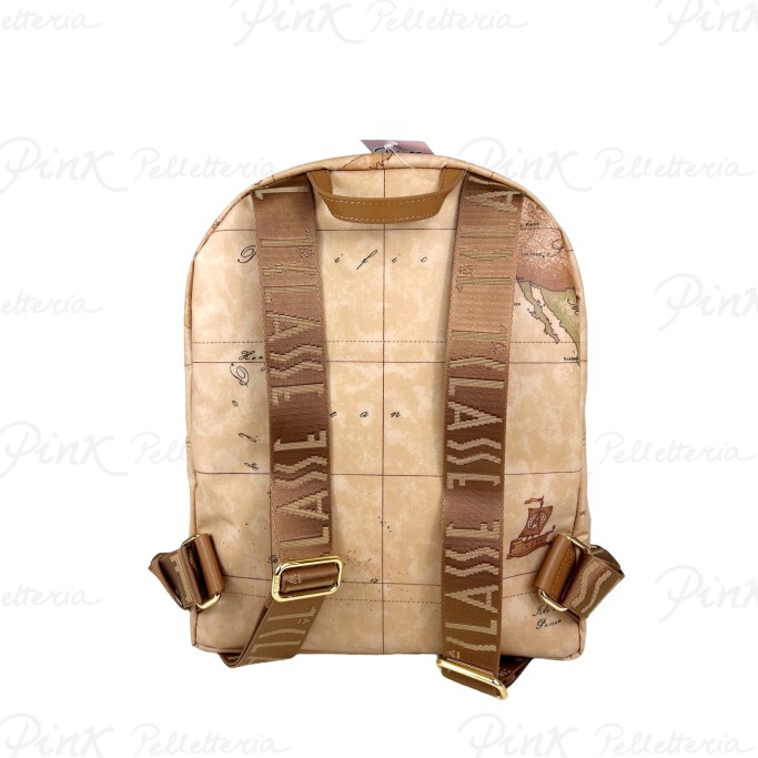 ALVIERO MARTINI PRIMA CLASSE Soft Zaino Zip Around Grande S018 6001 0010 Naturale - immagine 3