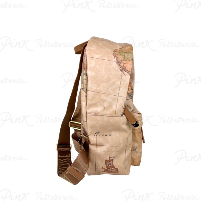 ALVIERO MARTINI PRIMA CLASSE Soft Zaino Zip Around Grande S018 6001 0010 Naturale - immagine 4