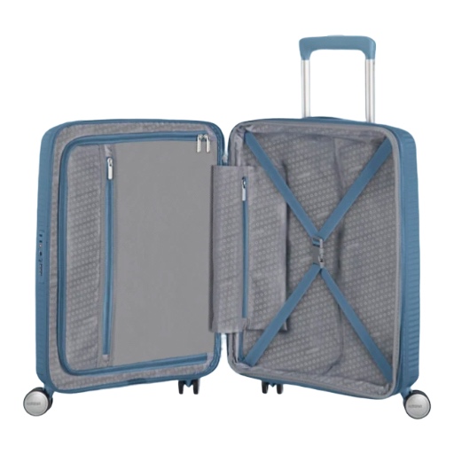 AMERICAN TOURISTER Soundbox Spinner 55/20 tsa exp 32G*51001 88472 Stone Blue - immagine 3