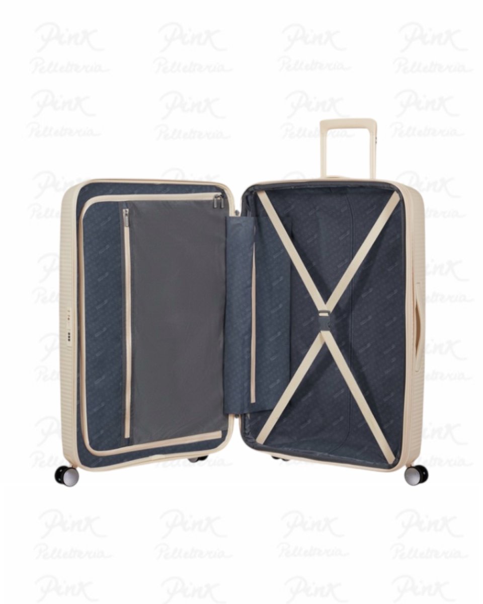 AMERICAN TOURISTER Soundbox Spinner 77/28 tsa exp 32G*25003 88474 Coconut Sand - immagine 3