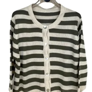 Red Carpet Roma- Cardigan righe orizzontali - AN7590ASH