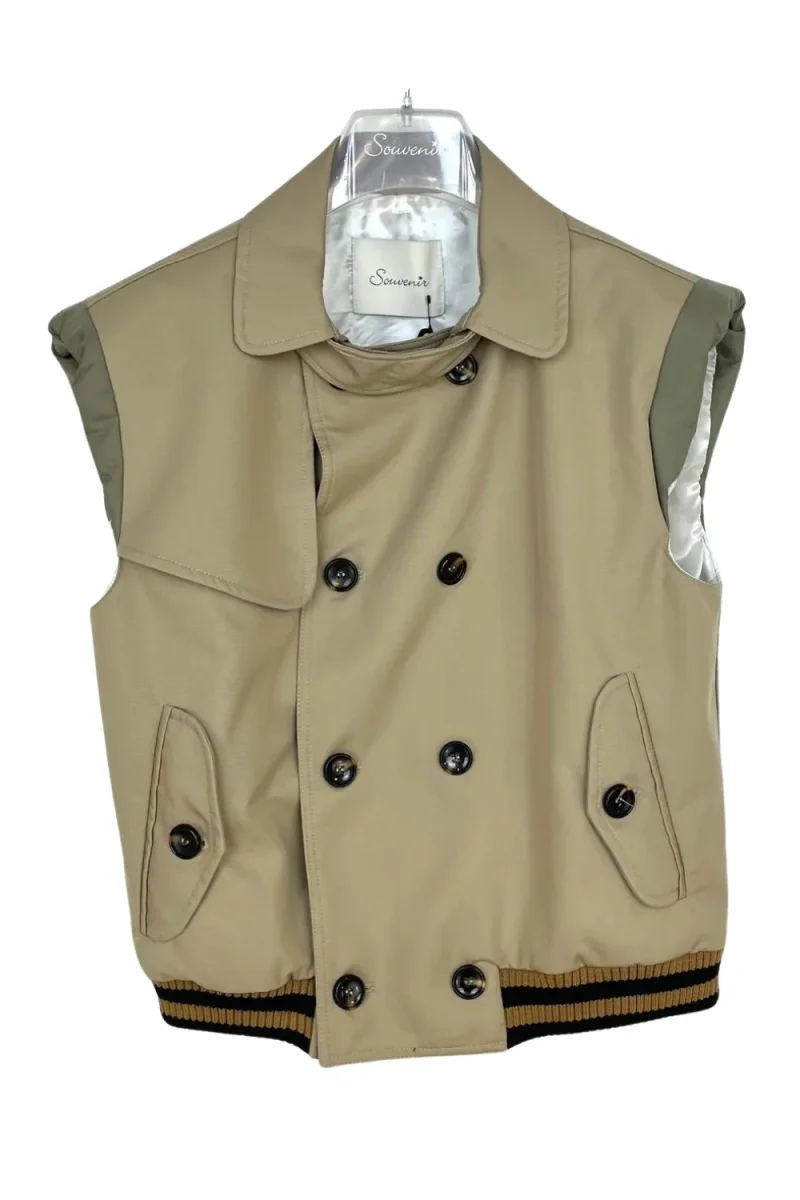 Souvenir - Gilet doppiopetto bicolore - J35Y0073 - immagine 6