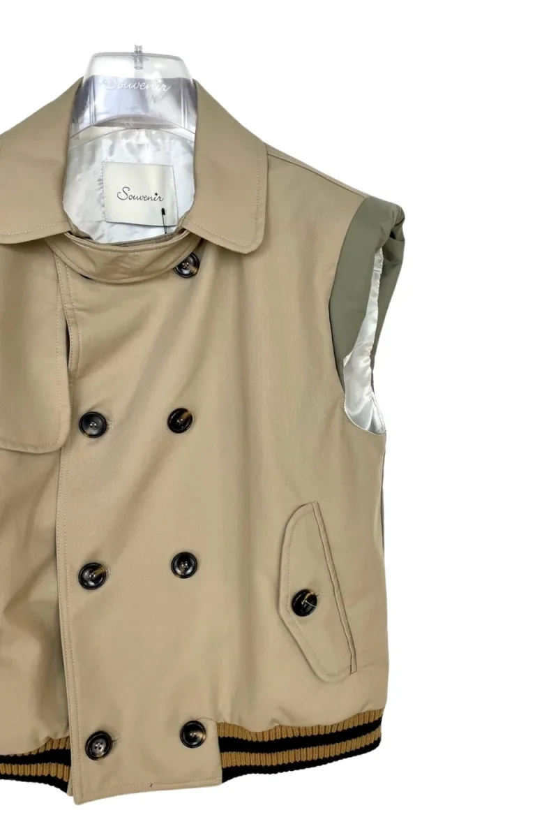 Souvenir - Gilet doppiopetto bicolore - J35Y0073 - immagine 5