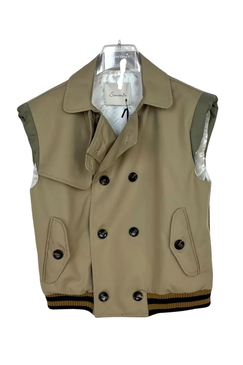 Souvenir - Gilet doppiopetto bicolore - J35Y0073 - immagine 4