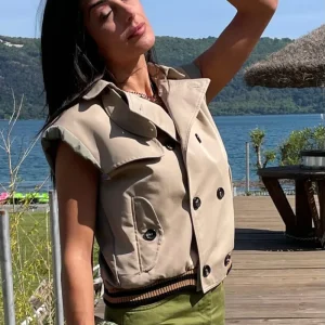 Souvenir - Gilet doppiopetto bicolore - J35Y0073