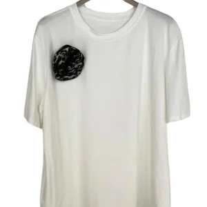 Red Carpet Roma - T-shirt girocollo con spilla camouflage - JRD5826ASH