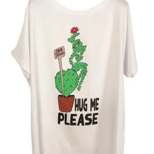 Red Carpet Roma - T-shirt girocollo stampa CACTUS - 3027BEST