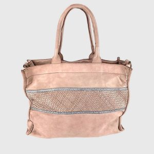 AGNETA SHOPPER PELLE VINTAGE INTRECCIATA – DISPONIBILE IN VARI COLORI