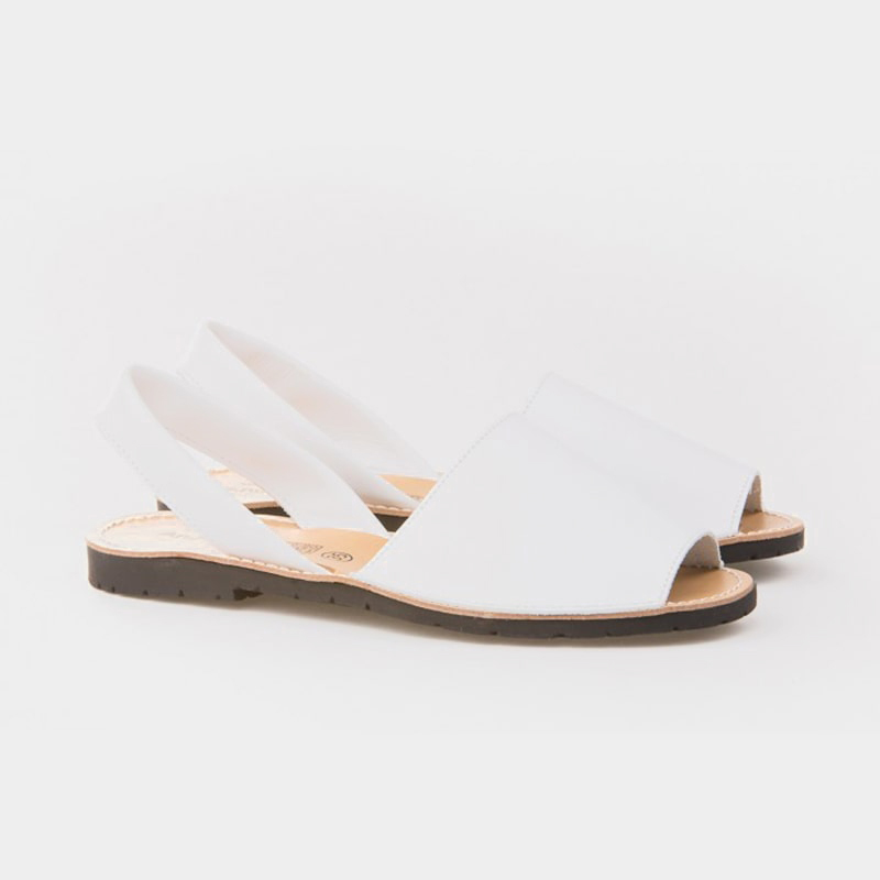 MINORCHINE BIANCHE SANDALI DONNA PELLE AMAIA