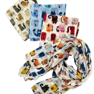 Foulard gattini colorati - abbigliamento - Stilosa