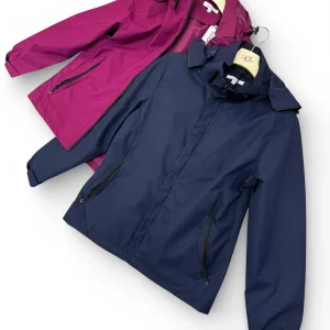 Trench corto con cappuccio tasche zip - abbigliamento - Stilosa