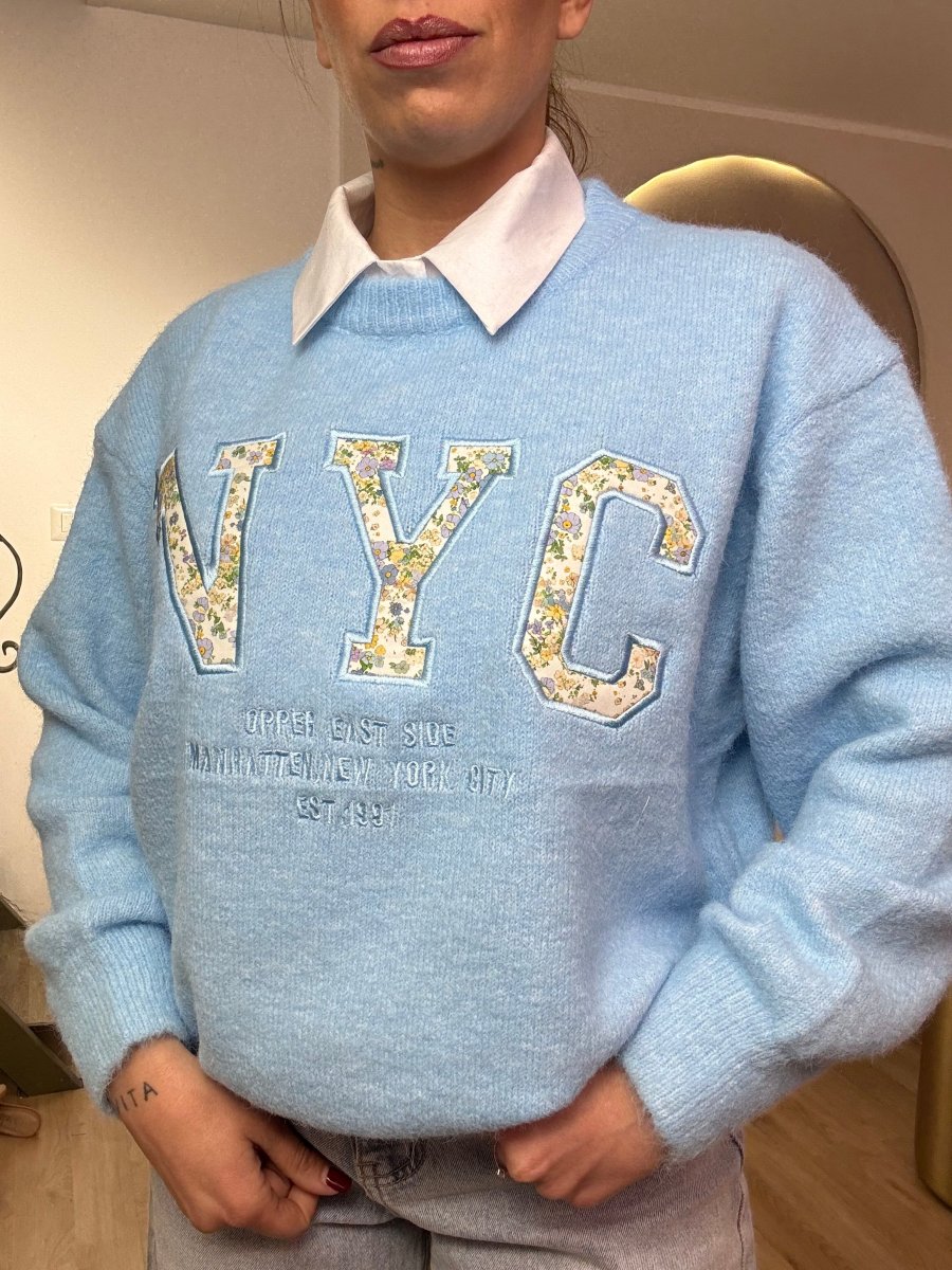 Maglia NEW YORK fiorellini - immagine 5