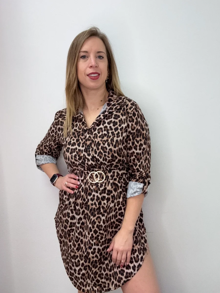 Abito maxicamicia maculato - abbigliamento - Stilosa - immagine 4