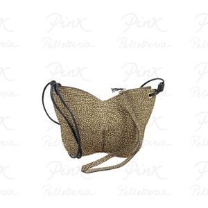 BORBONESE Borboleta Borsa Crossover Farfalla S. Agnello Smerigliato St. 91010290619 306 Op Naturale