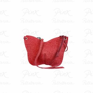BORBONESE Borboleta Borsa Crossover Farfalla S. Agnello Smerigliato St. 91010290619 P49 Rosso