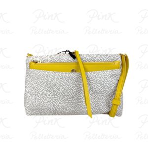 BORBONESE Classica Borsa Mini Tess. Recicl. St. Op/Vitello 91020066I15 001 Sabbia/Saffron