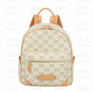 BRACCIALINI Monogram Backpack B19054-PP-305 Beige
