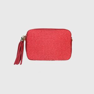 BORSA A TRACOLLA IN RAFIA E PELLE JUANITA – DISPONIBILE IN VARI COLORI