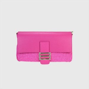 BORSA IN RAFIA E PELLE BOTTALATA TRINIDAD – DISPONIBILE IN VARI COLORI