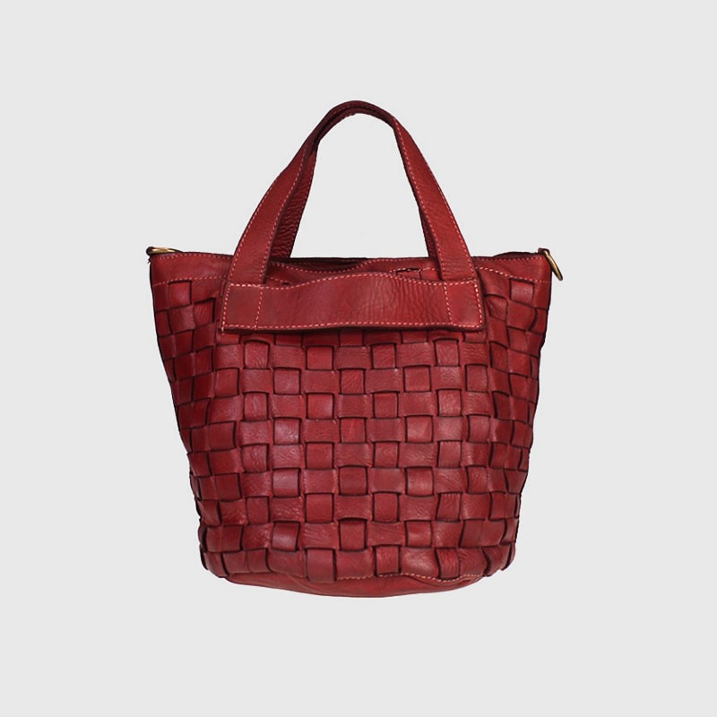 BORSA INTRECCIATA PELLE TINTA IN CAPO PANFILA – DISPONIBILE IN VARI COLORI