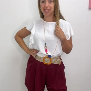 Camicetta alette con collana - abbigliamento - Stilosa