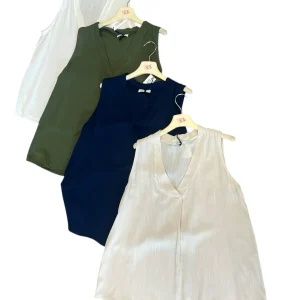 Canotta liscia scollo a V - abbigliamento - Stilosa