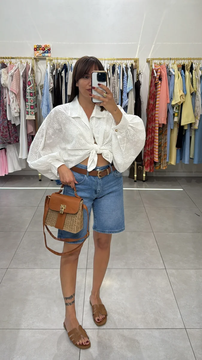 Shorts in denim - immagine 2