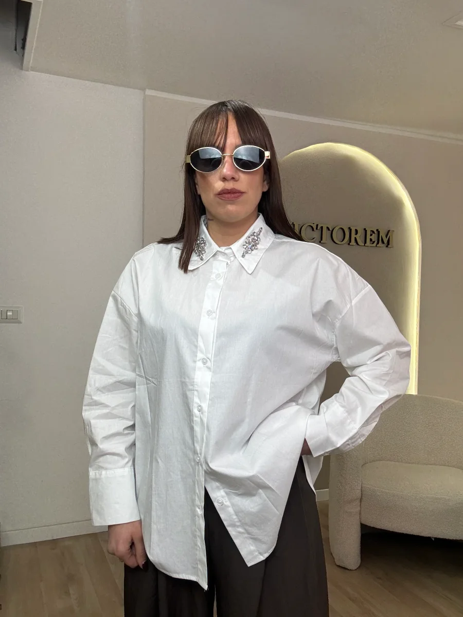 Camicia collo gioiello - immagine 3