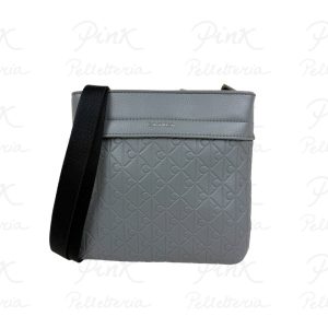 CALVIN KLEIN Man Emblem Emboss Flatpach LV04D3229G PA7 Charcoal Grey