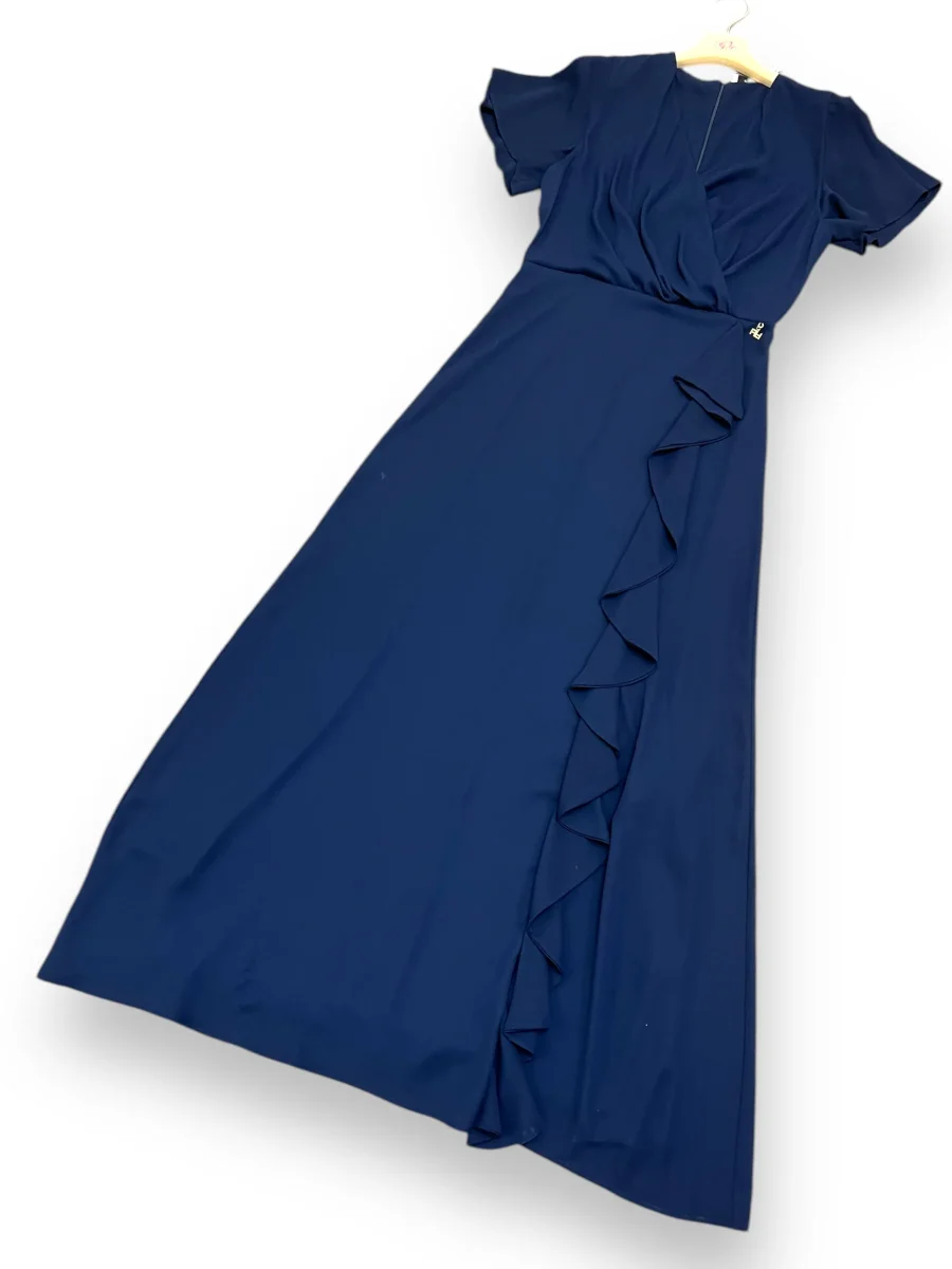 Abito lungo con spacco e rouches - abbigliamento - Artigli - immagine 4