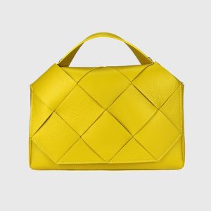 BORSA INTRECCIATA IN PELLE CON TRACOLLA CAMERON – DISPONIBILE IN VARI COLORI