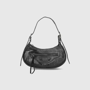 BORSA A SPALLA IN PELLE LAMINATA CAROL – DISPONIBILE IN VARI COLORI