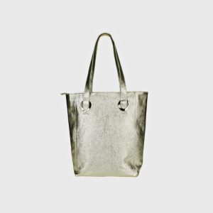 SHOPPER A SPALLA IN PELLE LAMINATA CLAIRE – DISPONIBILE IN VARI COLORI