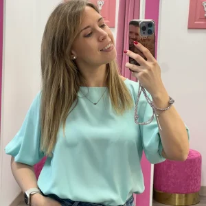 Blusa con pieghe alle maniche - abbigliamento - Artigli