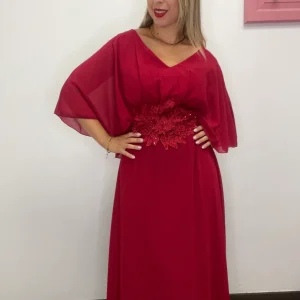 Abito stola applicata e pizzo - abbigliamento - Stilosa