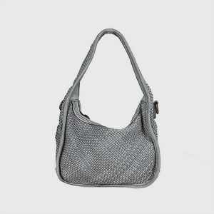 DAYA BORSA IN PELLE VINTAGE INTRECCIATA – DISPONIBILE IN VARI COLORI