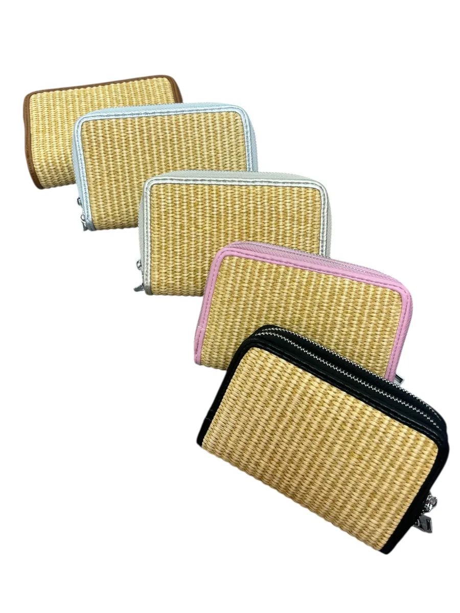 Portafoglio raphia con profilo - Cintura - Stilosa