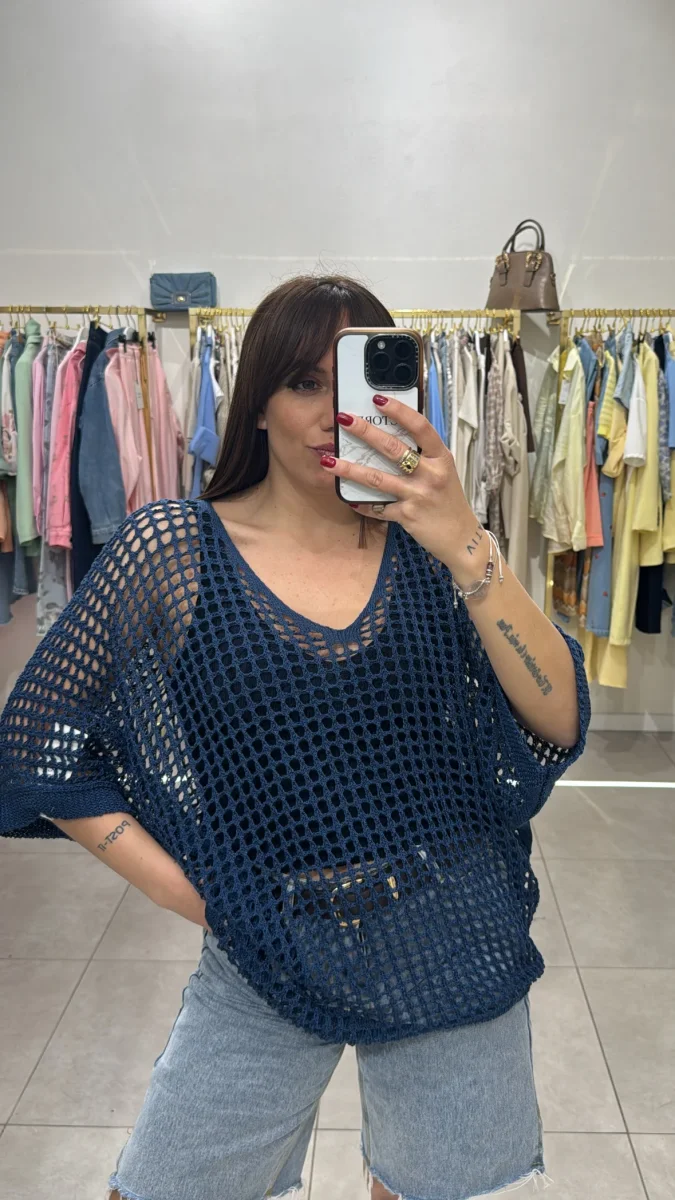 Maglia in filo forata - immagine 4