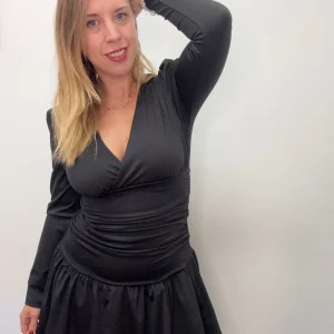 Abito vita ripres manica lunga - abbigliamento - Stilosa