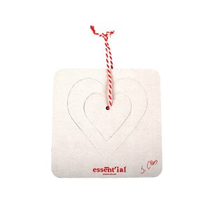 Decorazione natalizia Appendiauguri Cuore bianco