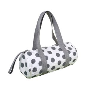 Borsone Weekend S gray pois