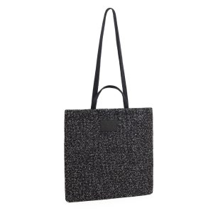 Borsa Square bag L Fabric Black Label