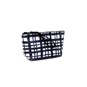 Pochette Size M “trame black and white”