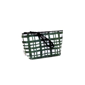 Pochette Size M “trame green moss”