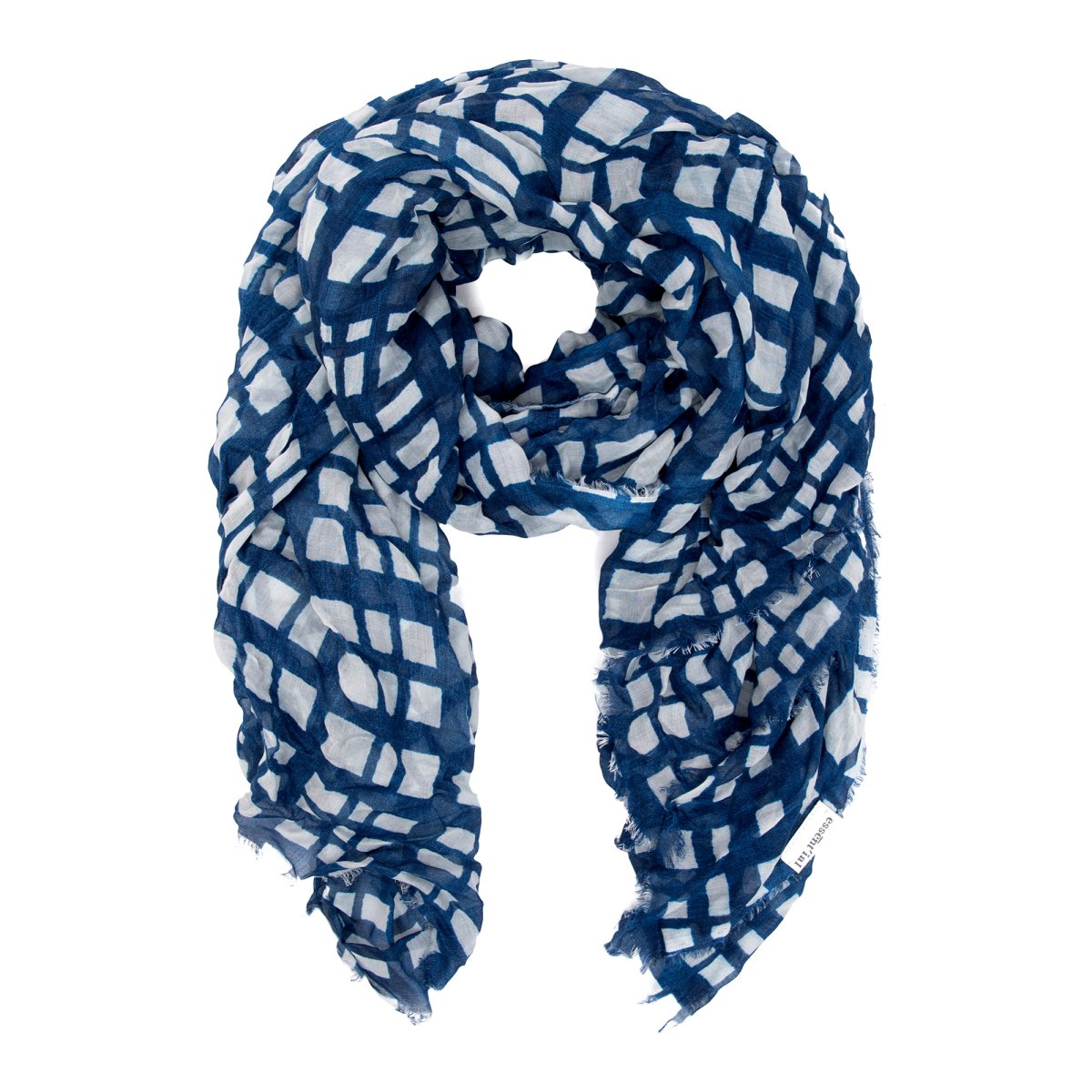 Sciarpa “trame blue”