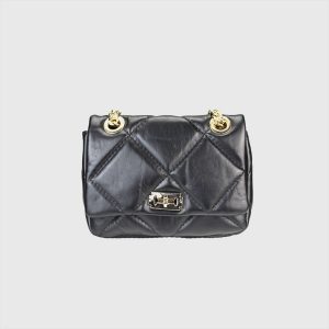 BORSA TRAPUNTATA CON CATENA PELLE EDEN – DISPONIBILE IN VARI COLORI