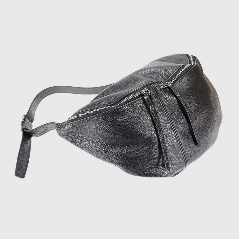 ETHAN MARSUPIO BORSA GRANDE IN PELLE BOTTALATA – DISPONIBILE IN VARI COLORI - immagine 4