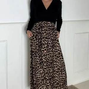 ABito lungo bicolor maculato - abbigliamento - Stilosa