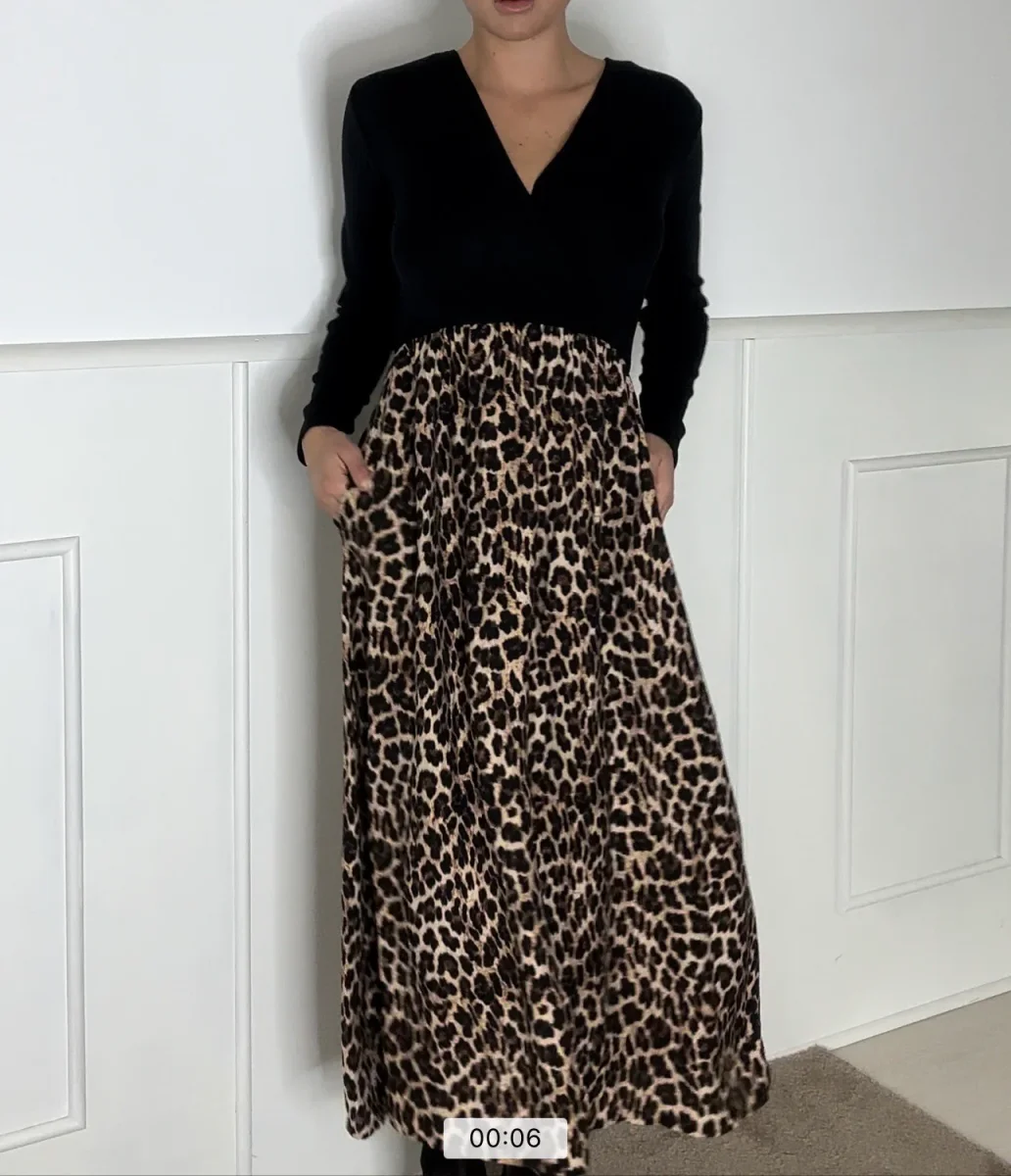 ABito lungo bicolor maculato - abbigliamento - Stilosa - immagine 2